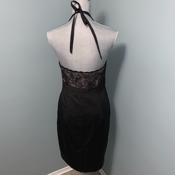 NEXT size 12 mini cocktail dress with lace bodice sweetheart neck - Picture 3 of 9